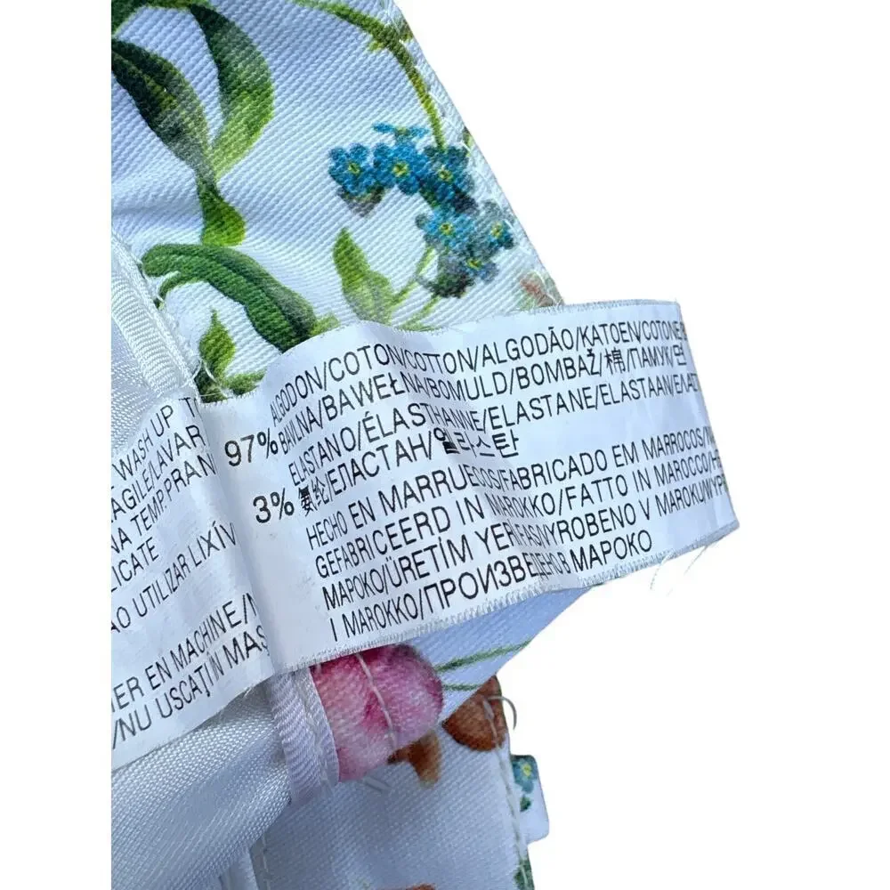 Zara Woman Floral Botanical Print Pants Size S